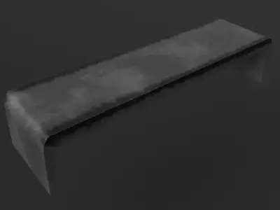 Concrete Skate Bench Free 3D model