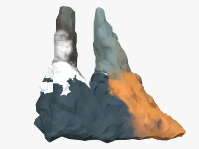 Low Poly Stone 3D model