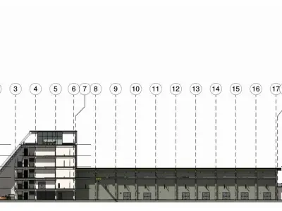 Factory Project On Revit 3D model