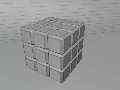 Rubik cube Free low-poly 3D model