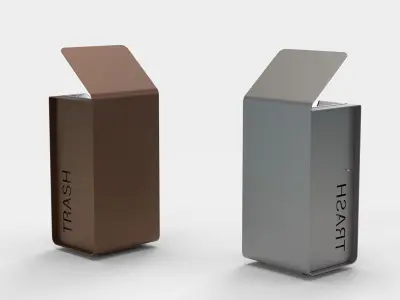 METALCO YES LITTER BIN COLLECTION 3D model
