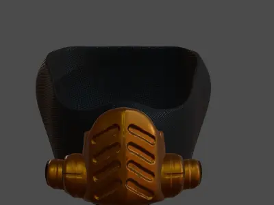 Gas mask helmet 3d model scifi Low-poly  Low-poly 3D model 415