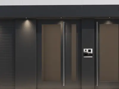 Apartment Building Facade 01  3D model