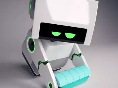Cute robot 3D model