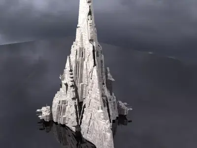 District 10 Mothership Tower 4 3D model