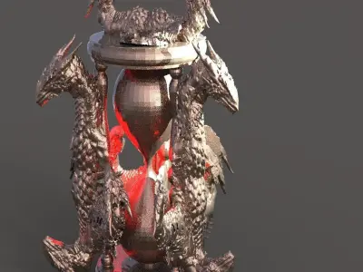 Dark Dragon hourglass collection 1 3D model
