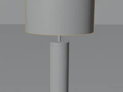 table lamp Low-poly 3D model