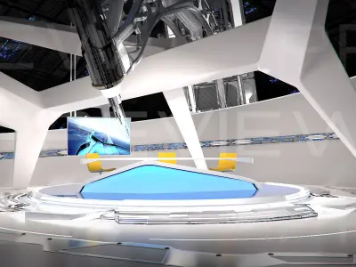 Virtual Broadcast Studio 09 3D model