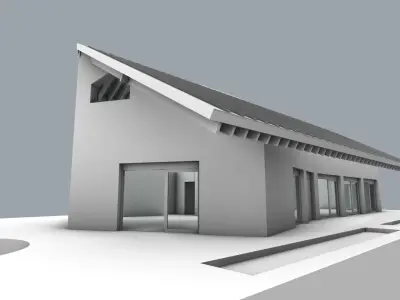 Fabiola Pavilion Anderlecht by Carton 123 Architects 3D Model 3D model