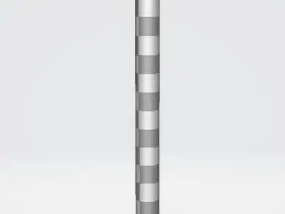 Street Lamp Low-poly 3D model 18