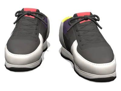 Hip Hop Street Sports Shoes Runners Low-poly 3D model