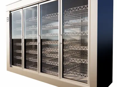 Refrigerator 4 door 3D model