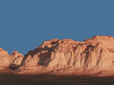Monument Valley Photorealistic Mountain Landscape  3D model