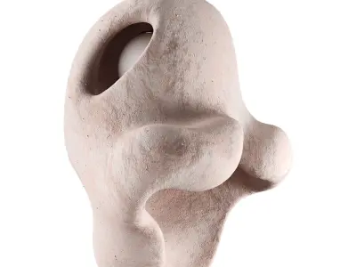  Fertility Form illuminated sculpture Low-poly 3D model