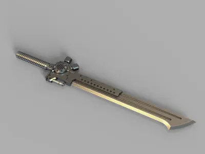 sword steampunk  3D print model 3D print model