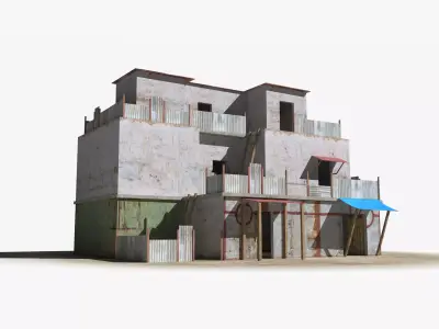Slum x22 Low-poly 3D model purchase