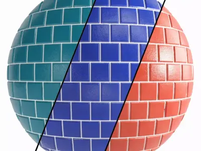 Glass Tile Materials 5- Pbr 4k By Sbsar File Texture