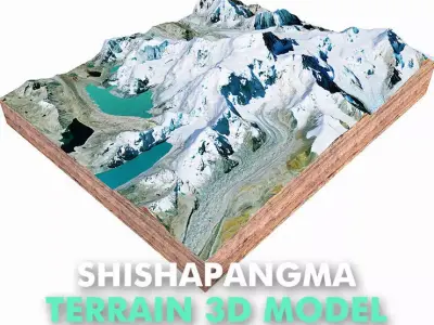 Shishapangma Mountain China 3D model