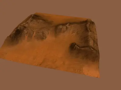 Mars Environment Low-poly 3D model