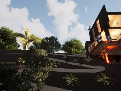 Revit Modern Beach house 3D model