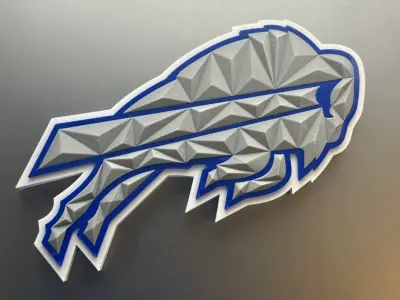 Bills Rivalry Cold Front Logo 3D print model