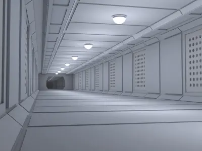 Sci Fi Interior 3D model