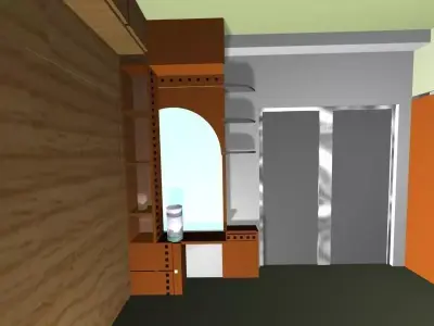 Living Room Decoration 03 Low-poly 3D model