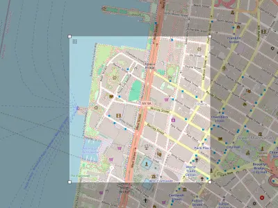 Cityscape New York West street 3D model