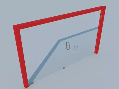 Glass door MAX 2011 Free 3D model