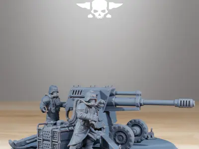 GrimGuard Battle Weapons  3D print model