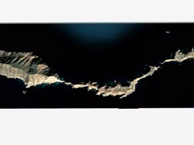 Anacapa Island California USA 3D model