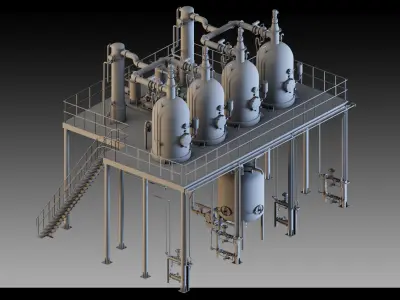 5- Factory units 3D model