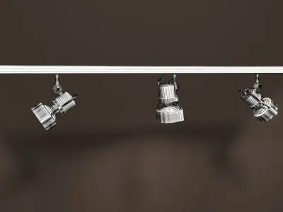 Gallery Light Set Rigged 3D model