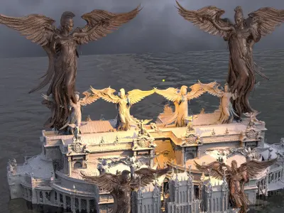 Victorian Angel City 2 3D model