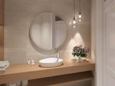 Cozy toilet room 3D model