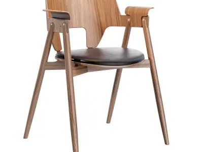 Woodpecker Dining Chair by Cadot Design 3D model