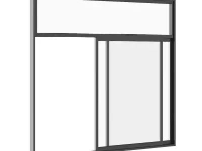 Sliding Metal Doors 3000mm x 2700mm 3D model