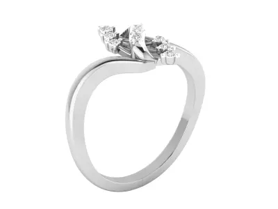 Women Ring Render 3dm STL MTL SLC JCD OBJ FBX Details 3D print model 8