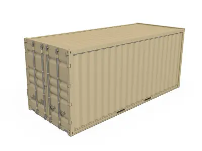 20ft Shipping Container  3D model