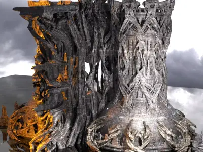 Avalon Great Hive Structure cathedral 3D model