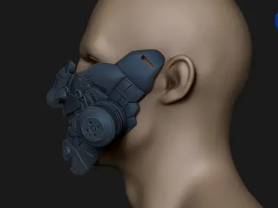 Scifi ONI Mask for 3d print 3D print model