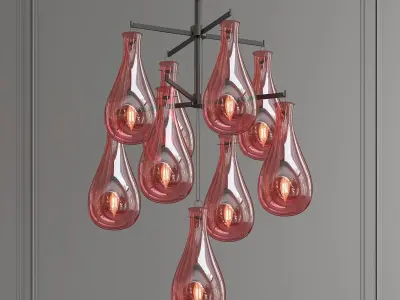 DROP 1 chandelier 3D model
