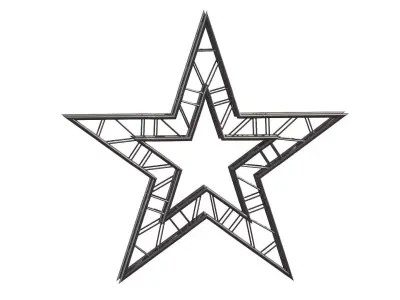 Star Truss Modular Stage Structure 3D model