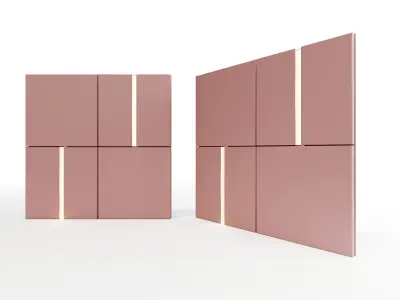 Wall decorative light 3d panel  Free 3D model