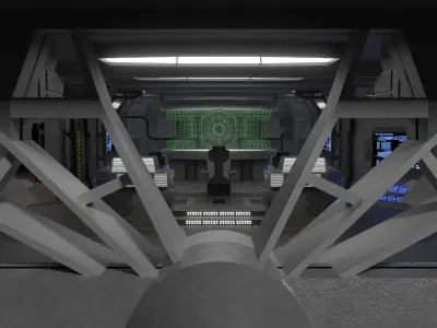 StarGate F-304 Daedalus Battlecruiser Bridge 3D model