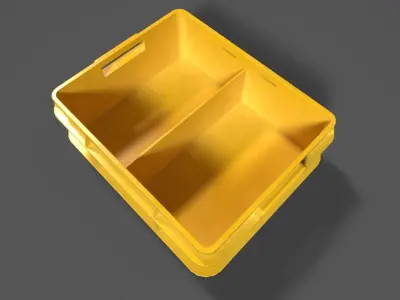 Vegetable Crate Low-poly 3D model