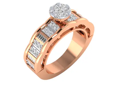  Women Ring Render 3dm STL MTL SLC JCD OBJ FBX Details 3D print model 24