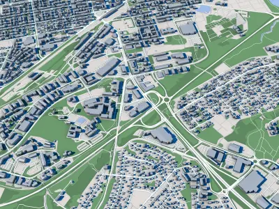 Vaasa City Finland 3D model