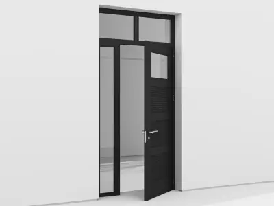 Aluminium door 146 3D model