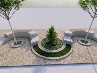City park-Park-landscape 3D model get